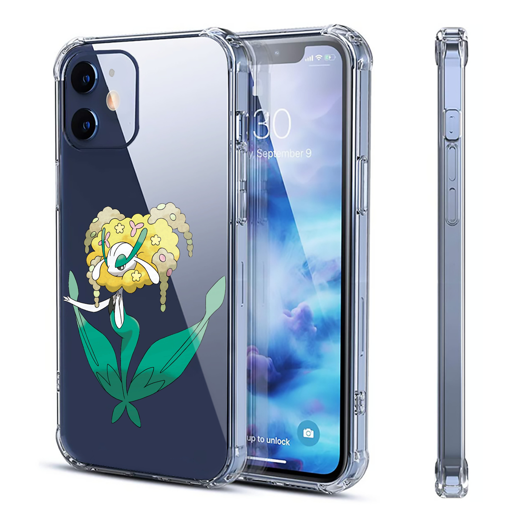 （画像用） ポケットモンスター Pokémon 【iPhone 12シリーズ対応】透明スマホケース（クリアソフトケース）
